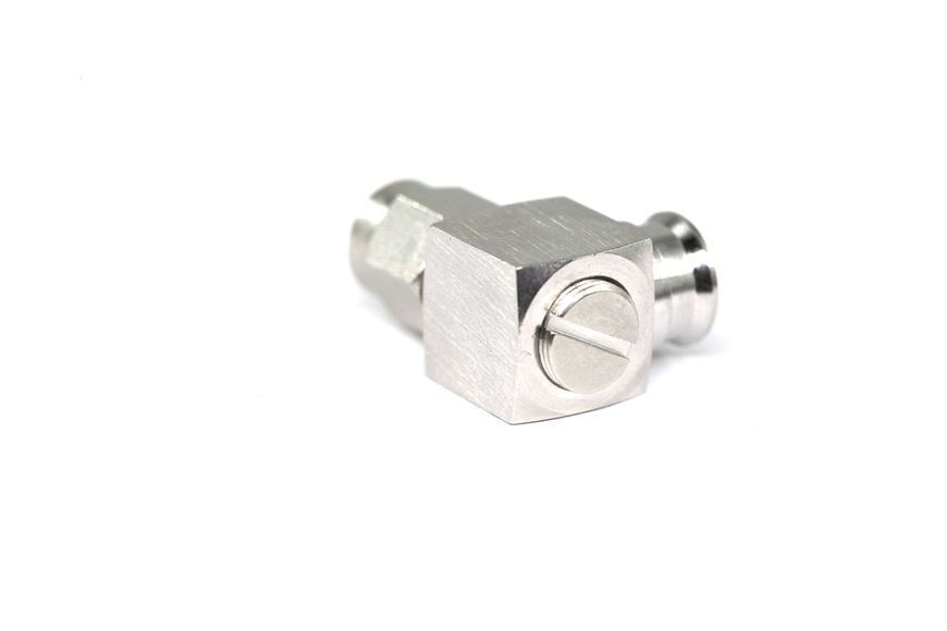 Роз'єм ВЧ SMA-male кутовий (RG-401, Kingsignal 670-250 SXE, 250 SEMIFLEX), пайка/пайка 3.01.403