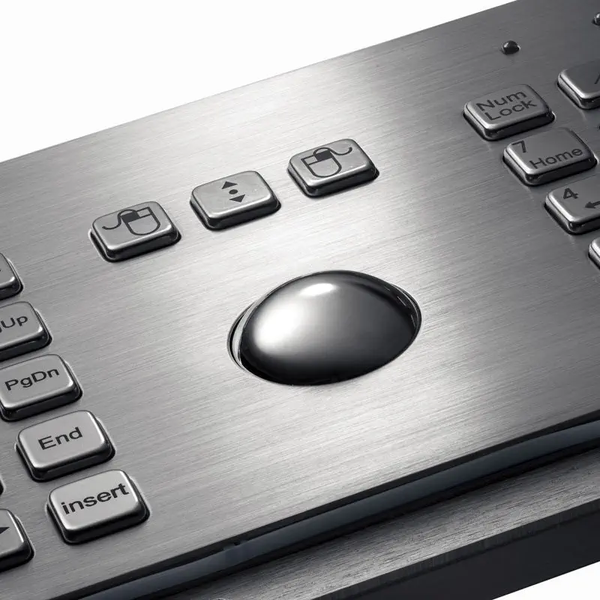Промислова металева клавіатура Davo D-8605 USB з трекболом, IP65
