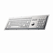 Промислова металева клавіатура Davo D-8605 USB з трекболом, IP65