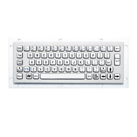Промислова компактна металева клавіатура Davo D-8656 USB, IP65 (без трекбола)