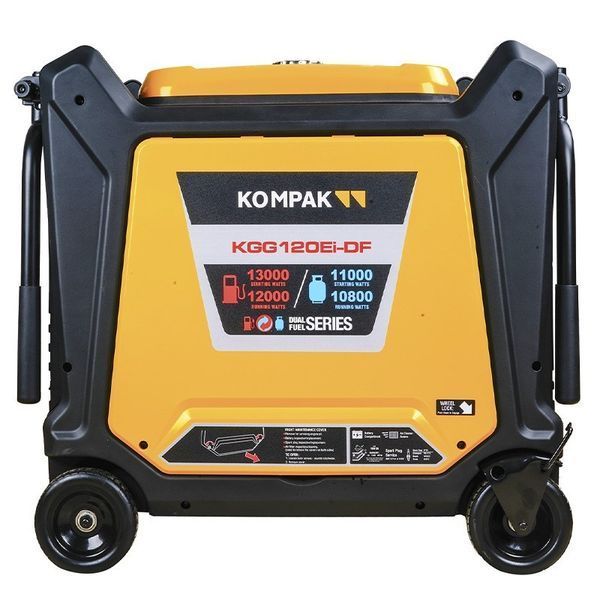 Двопаливний інверторний генератор Kompak KGG120Ei-DF (12/13 кВт) газ/бензин
