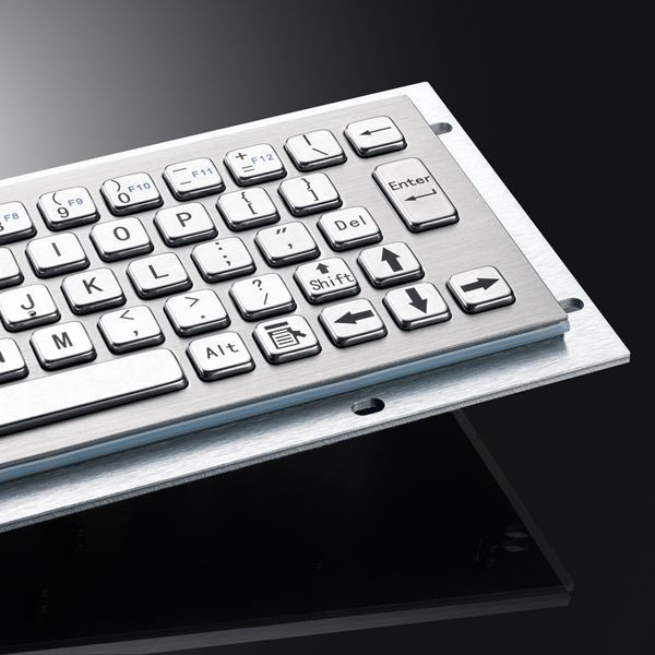 Промислова компактна металева клавіатура Davo D-8656 USB, IP65 (без трекбола)