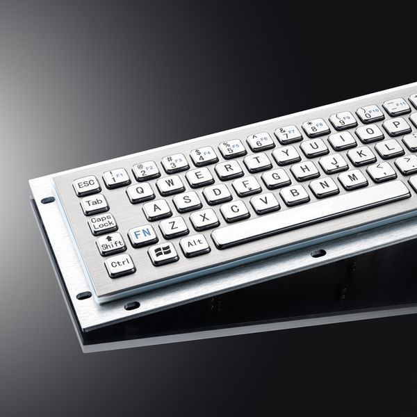 Промислова компактна металева клавіатура Davo D-8656 USB, IP65 (без трекбола)
