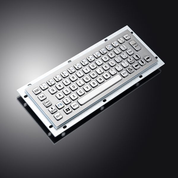 Промислова компактна металева клавіатура Davo D-8656 USB, IP65 (без трекбола)