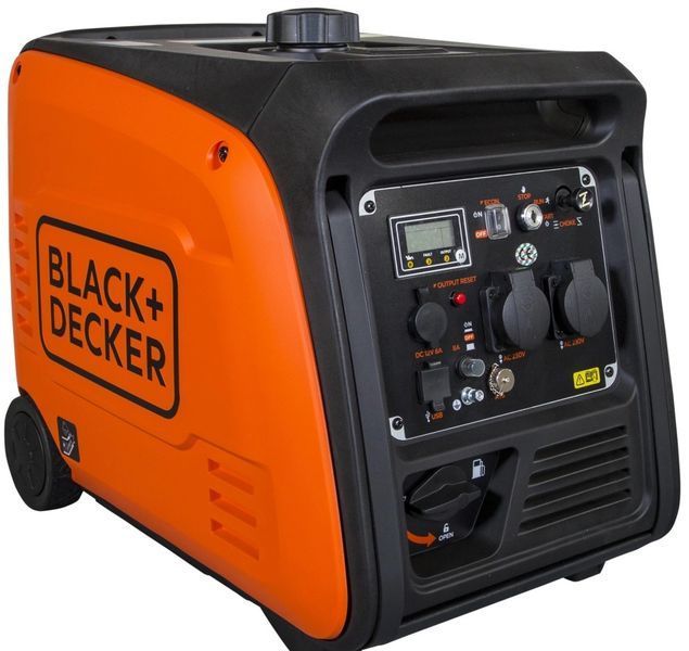 Інверторний бензиновий генератор Black+Decker BXGNi4000E (3.9 кВт) з електростартером та ATS