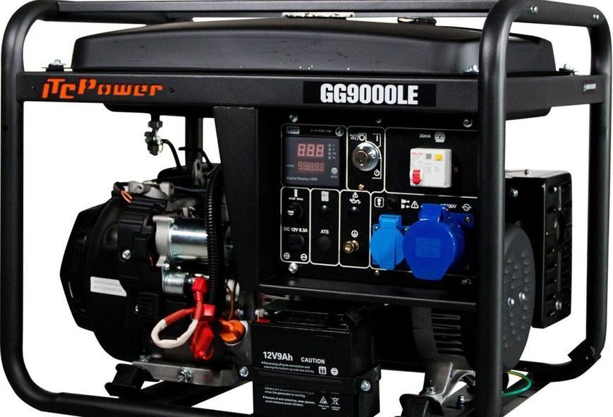 Бензиновий генератор ITC Power GG9000LE ( 6.6 кВт ) з електростартом