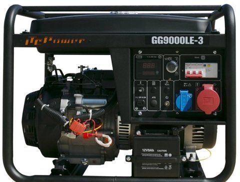 Трифазний бензиновий генератор ITC Power GG9000LE-3 (6.0/6.6 кВт) 400В/230В, Електростарт, AVR