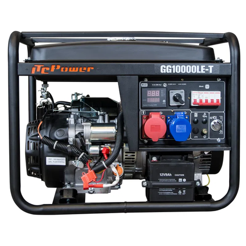 Трифазний бензиновий генератор ITC Power GG10000LET Full Power (8.0 кВт) 230В/400В, Електростарт, AVR