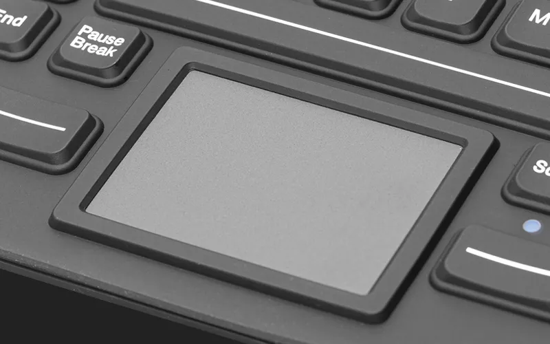 Промислова силіконова клавіатура Davo D-6209 USB з тачпадом (IP68)