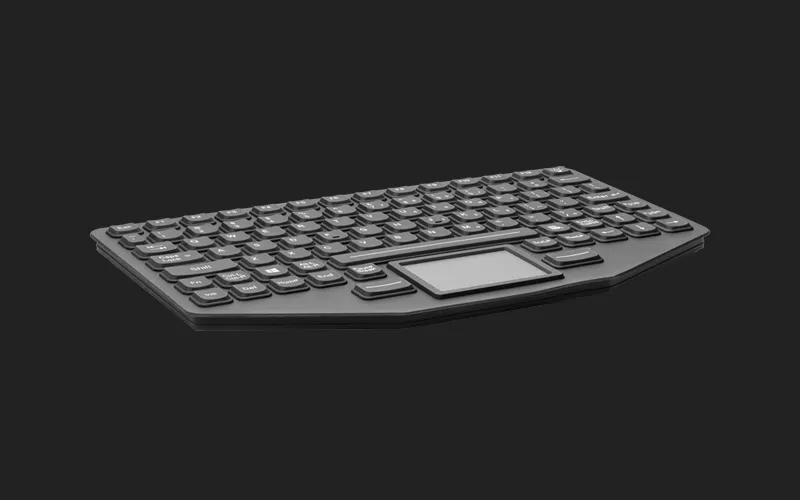 Промислова силіконова клавіатура Davo D-6209 USB з тачпадом (IP68)
