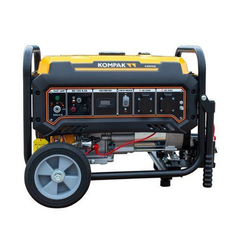 Бензиновий генератор Kompak K3500E Strong (3.5 кВт), 230В, Електростарт, AVR, LED-дисплей 5-в-1