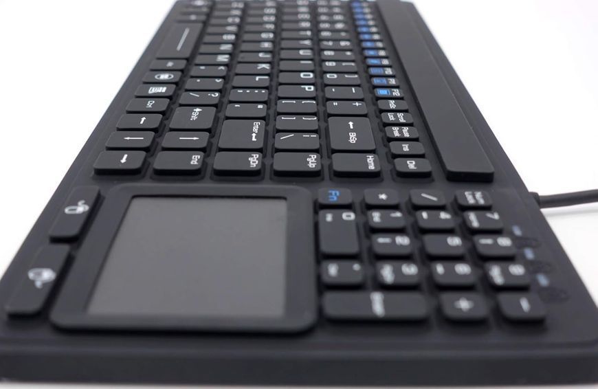 Промислова силіконова клавіатура Davo D-IKB107 USB з тачпадом, IP68 (Герметична)
