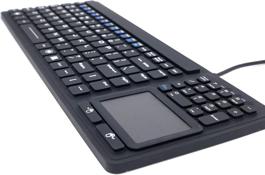 Промислова силіконова клавіатура Davo D-IKB107 USB з тачпадом, IP68 (Герметична)