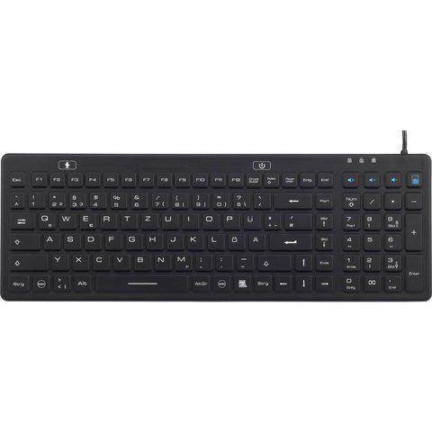 Компактна промислова силіконова клавіатура Davo D-IKB106 USB, IP68