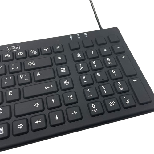 Компактна промислова силіконова клавіатура Davo D-IKB106 USB, IP68