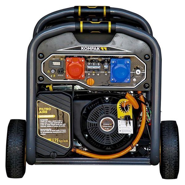 Двопаливний генератор Kompak K10000TET-DF Full Power (10 кВА/8 кВт) Газ/Бензин, 230/400V, Електростарт, AVR