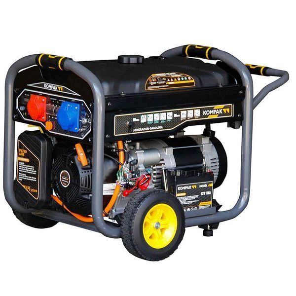 Двопаливний генератор Kompak K10000TET-DF Full Power (10 кВА/8 кВт) Газ/Бензин, 230/400V, Електростарт, AVR