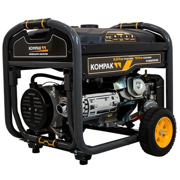 Двопаливний генератор Kompak K10000TET-DF Full Power (10 кВА/8 кВт) Газ/Бензин, 230/400V, Електростарт, AVR