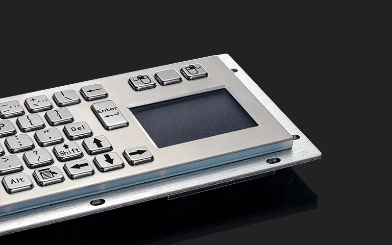 Промислова металева клавіатура Davo D-8635T-BG USB з тачпадом, IP65