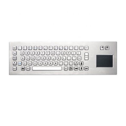 Промислова вбудована металева клавіатура Davo D-8608 USB з тачпадом, IP65