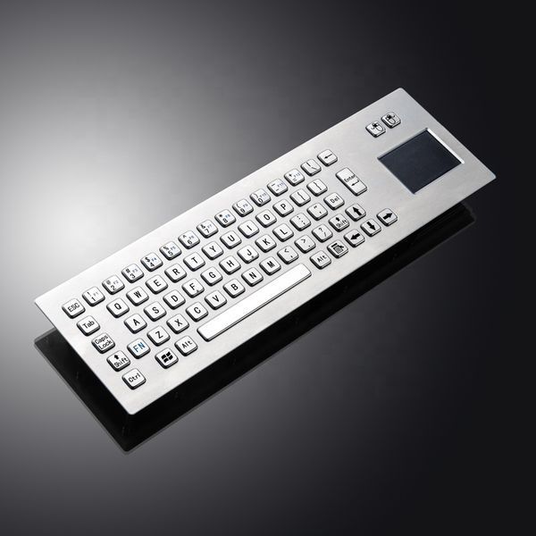 Промислова вбудована металева клавіатура Davo D-8608 USB з тачпадом, IP65