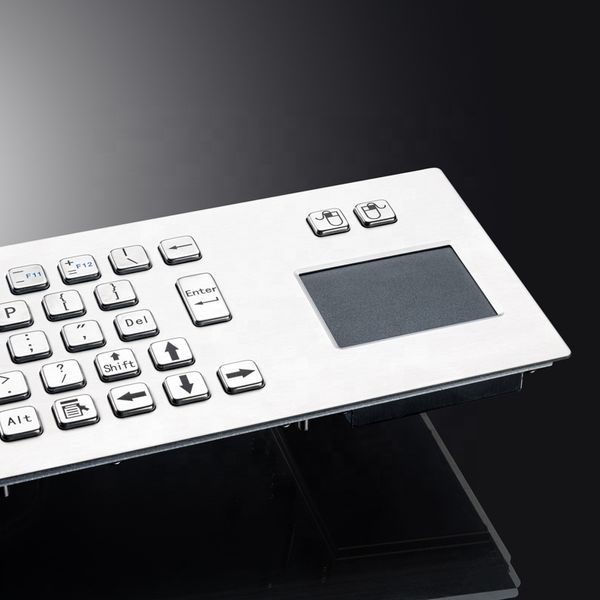Промислова вбудована металева клавіатура Davo D-8608 USB з тачпадом, IP65