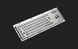 Промислова компактна клавіатура Davo D-8602 USB з трекболом, IP65&nbsp;