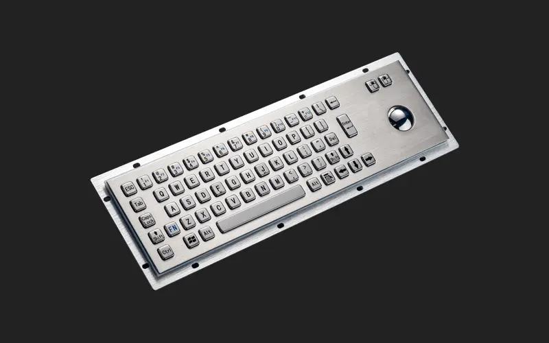 Промислова компактна клавіатура Davo D-8602 USB з трекболом, IP65&nbsp;