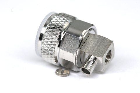 Роз'єм ВЧ N-male кутовий (RG-402, SSF-141, Flexiform 402, Kingsignal 670-141SXE), паяння/паяння 3.04.0266