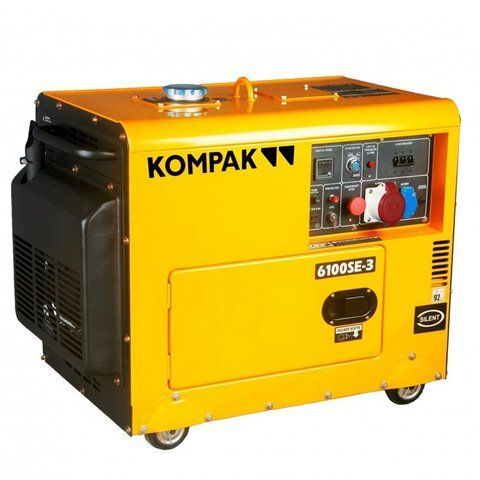 Безшумний трифазний дизельний генератор Kompak 6100SE-3 (5.2 кВт)