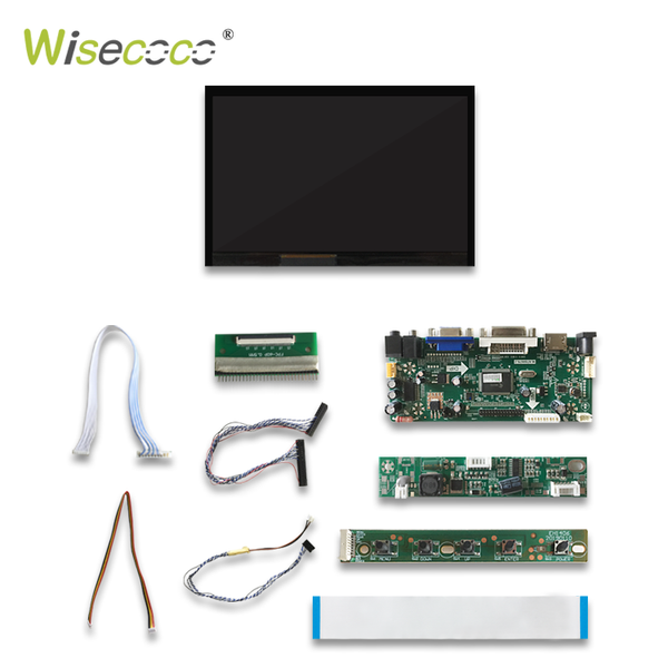 Промисловий IPS дисплей Wisecoco 7" 1280x768 LVDS, висока яскравість (Sunlight Readable)