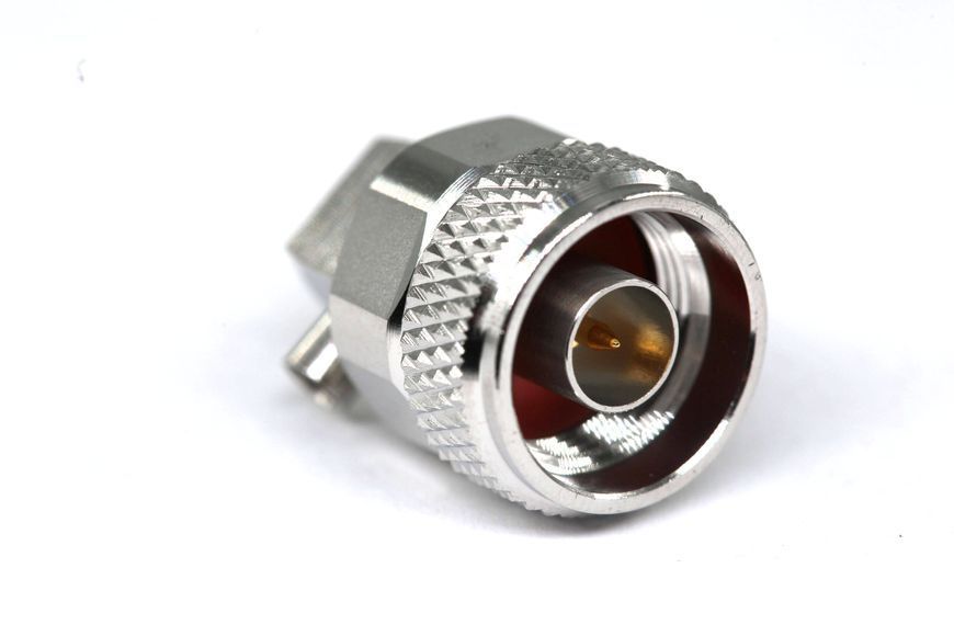 Роз'єм ВЧ N-male кутовий (RG-402, SSF-141, Flexiform 402, Kingsignal 670-141SXE), паяння/паяння 3.04.0266