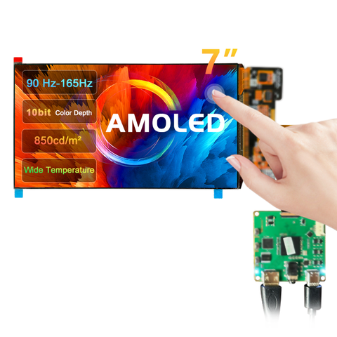 Портативний монітор Wisecoco 7" IPS (1920x1080), 120Hz, 500 nits, Touch-screen