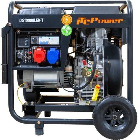 Трифазний дизельний генератор ITC Power DG10000LEK-T (9.6 кВт), 400В