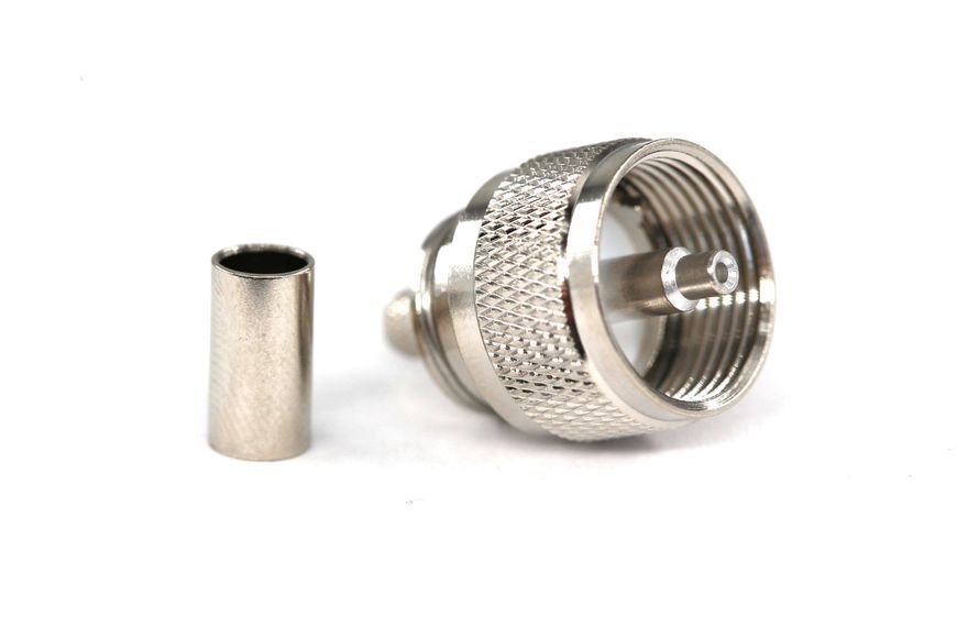Роз'єм ВЧ UHF-male (PL-259-male) для кабелю RG58, RG223, RG142, RG400, KSR195 3.08.026