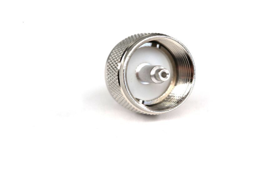 Роз'єм ВЧ UHF-male (PL-259-male) для кабелю RG58, RG223, RG142, RG400, KSR195 3.08.026