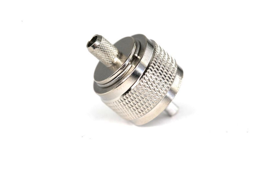 Роз'єм ВЧ UHF-male (PL-259-male) для кабелю RG58, RG223, RG142, RG400, KSR195 3.08.026