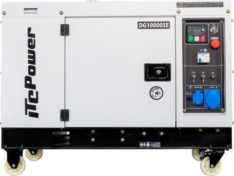Безшумний дизельний генератор ITC Power DG10000SE (8.5 кВт), Silent клас з електростартом, AVR&nbsp;