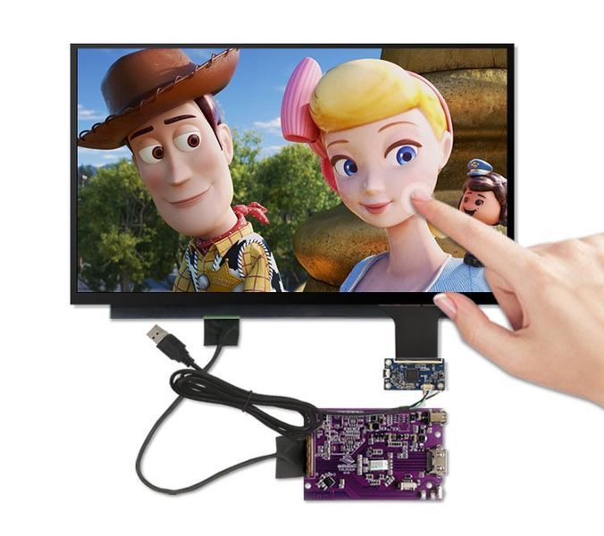 Комплект Wisecoco 15.6" 4K UHD (3840x2160) AMOLED Display Module, 100% DCI-P3, USB-C Controller Board