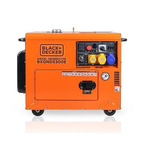 Безшумний дизельний генератор Black+Decker BXGND5300E (5.5 кВт) , електростарт та AVR