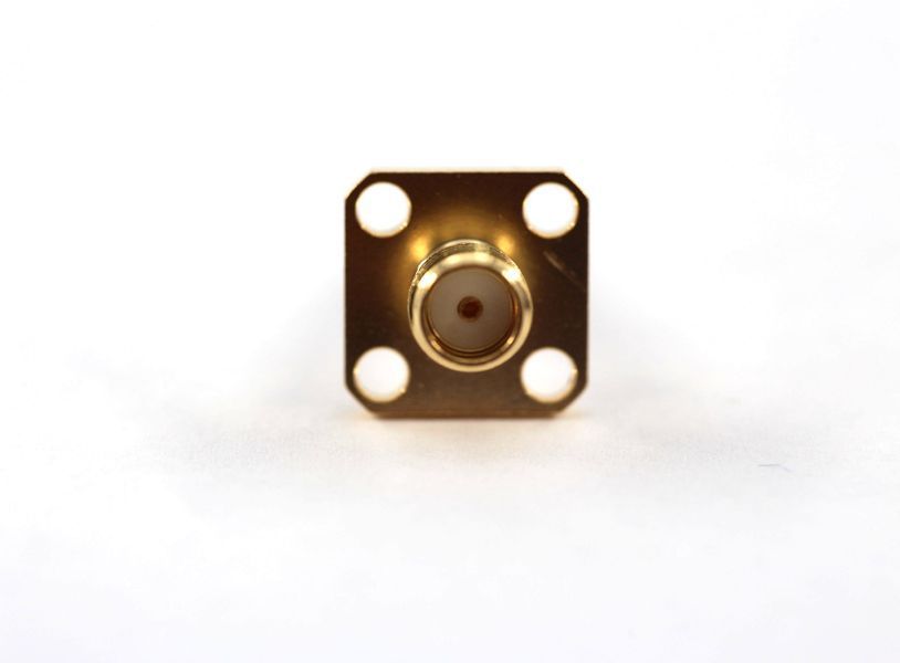 Роз'єм ВЧ SMA-female фланцевий з подовженим штиром для PCB 4HF 3.01.400